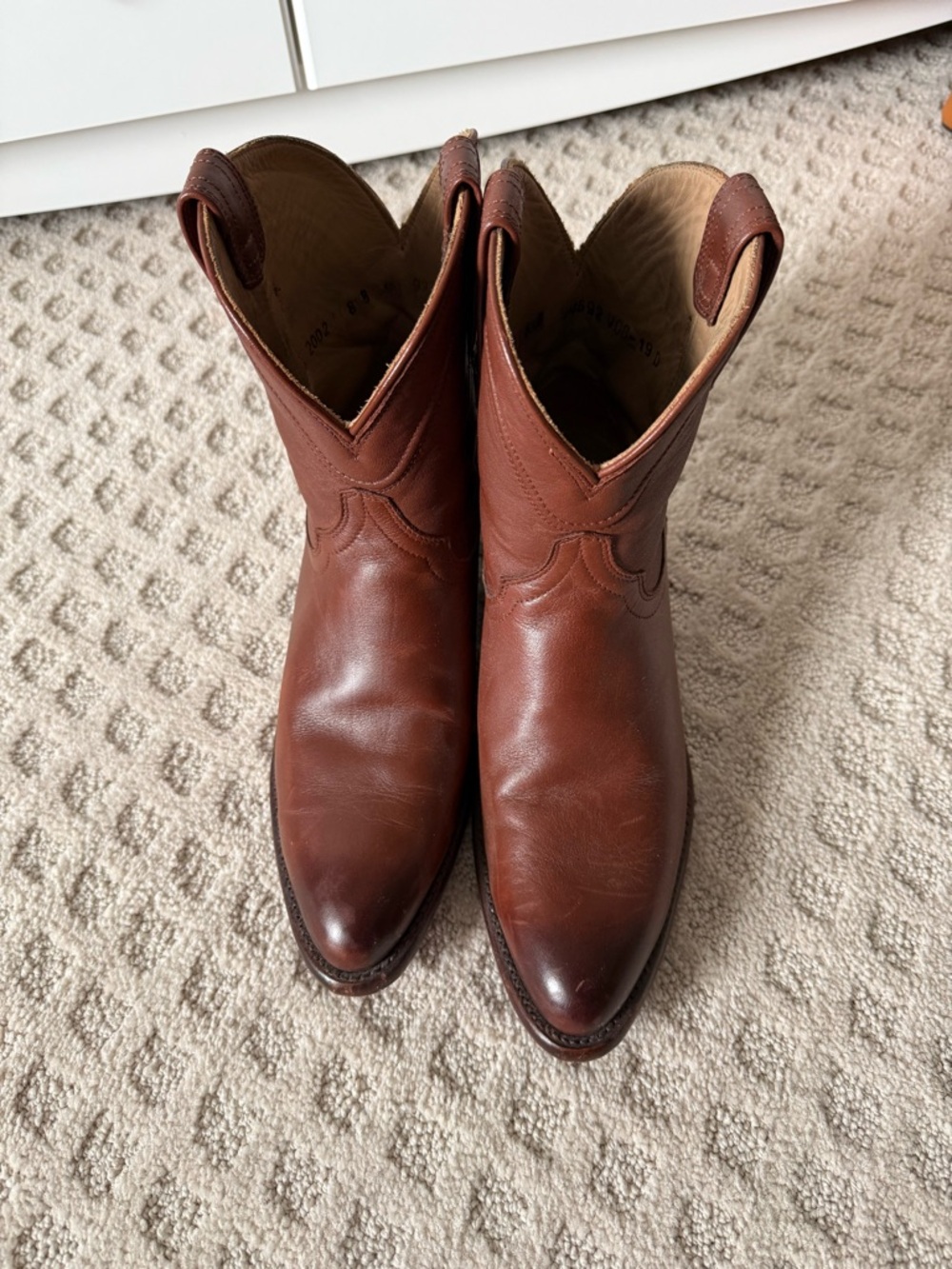 Classic Brown Leather Western Boots - WOMENS TECOVAS